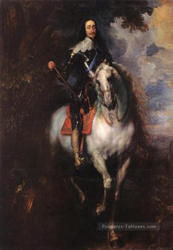  Anthony Art - Portrait équestre de Charles Ier Roi d’Angleterre baroque peintre de cour Anthony van Dyck